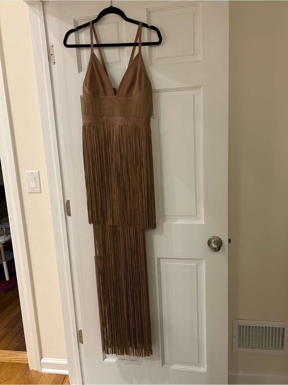 Hervé Léger Toffee fringe dress - Picture 4 of 5